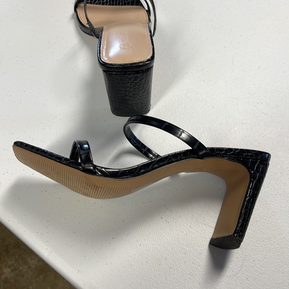 The Drop Avery Black Heeled Sandal - Picture 2 of 2